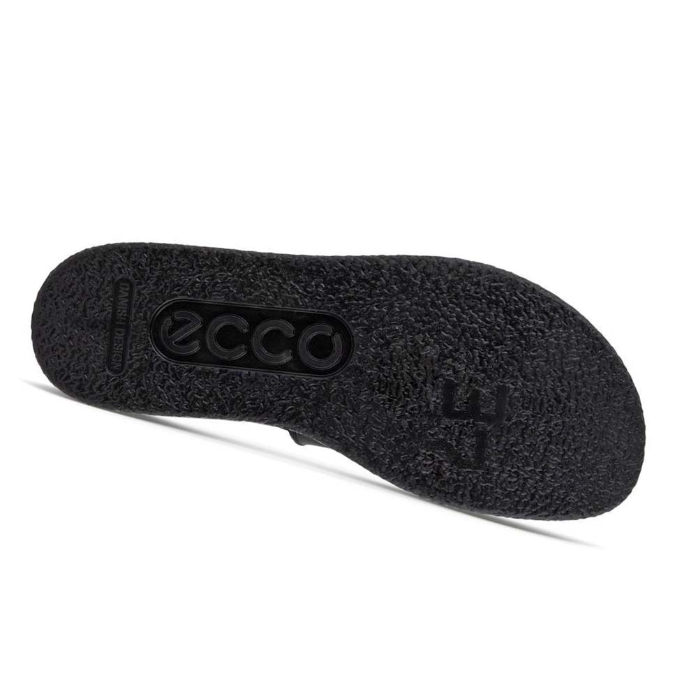 Women's Ecco Flowt Flat Strappys Sandals Black | Canada 181FDN